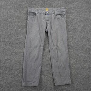 M5 Pants Mens 38x28 Grey Slim Meyer Hosen Stretch Logo Casual Made In Romania